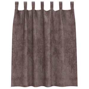 Sametové závěsy se záclonami 2 pcs Hnědá 140 x 140 cm samet - obrázek 4