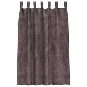 Sametové závěsy se záclonami 2 pcs Hnědá 175 x 140 cm samet - obrázek 4