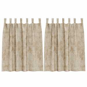 vidaXL Satiinist kardinad 2 tk cream 140 x 140 cm Samet