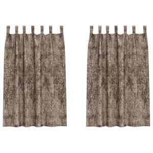 vidaXL Satiinist kardinad 2 tk Cappuccino 175 x 140 cm Samet