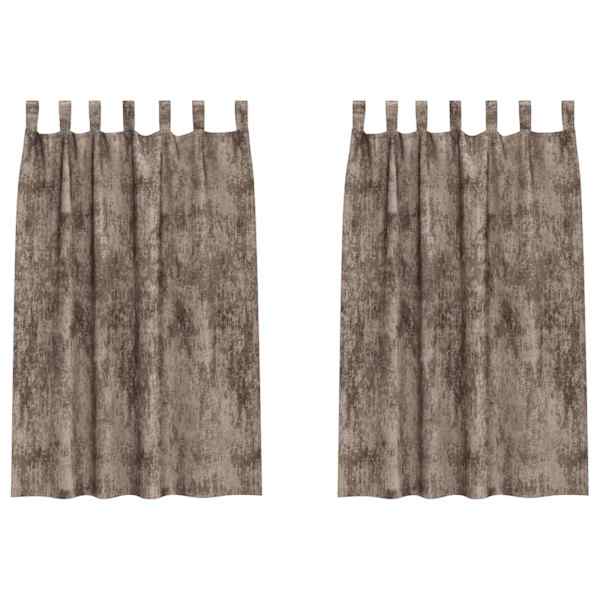 vidaXL Satiinist kardinad 2 tk Cappuccino 175 x 140 cm Samet