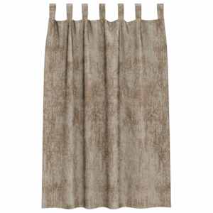 Sametové závěsy se záclonami 2 pcs champagne 175 x 140 cm samet - obrázek 4