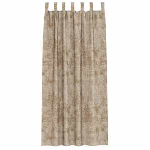 Sametové závěsy se záclonami 2 pcs champagne 225 x 140 cm samet - obrázek 4