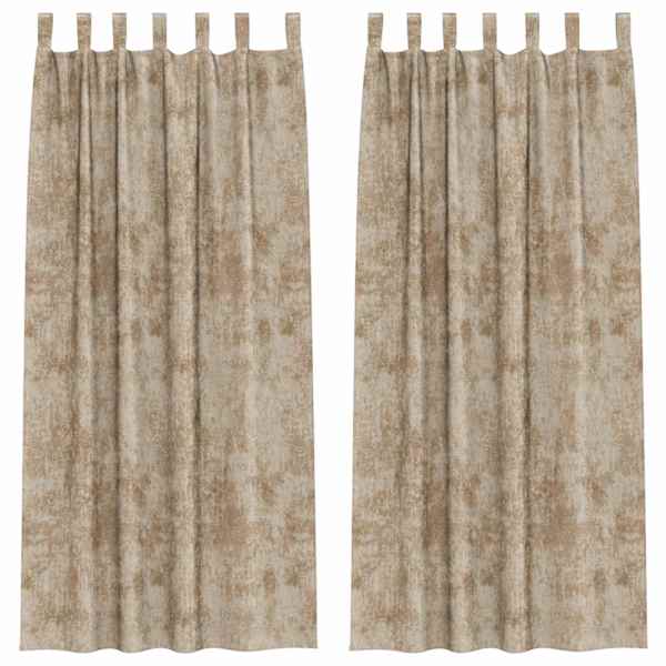 vidaXL Satiinist kardinad 2 tk &scaron;ampanjav&auml;rvi 260 x 140 cm Samet