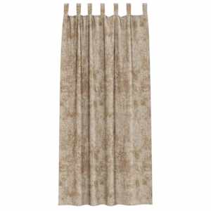 Sametové závěsy se záclonami 2 pcs champagne 260 x 140 cm samet - obrázek 4