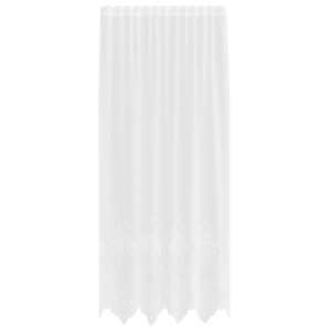 Čipkový Závěs se záclonami Bílá 200 x 150 cm Polyester - obrázek 2