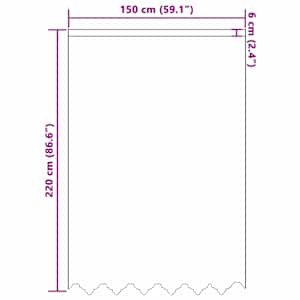 Čipkový Závěs se záclonami Květinový Bílá 220x150cm Polyester - obrázek 8