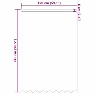 Čipkový Závěs se záclonami Květinový Bílá 245x150cm Polyester - obrázek 8