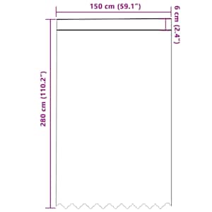 Čipkový Závěs se záclonami Bílá 280 x 150 cm Polyester - obrázek 8