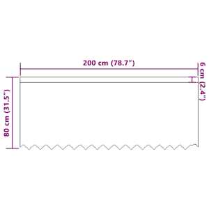 Čipkový Závěs se záclonami Květinový Bílá 80 x 200 cm Polyester - obrázek 8