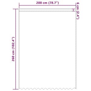 Čipkový Závěs se záclonami Bílá 245 x 200 cm Polyester - obrázek 8