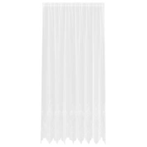 Čipkový Závěs se záclonami Bílá 280 x 200 cm Polyester - obrázek 2