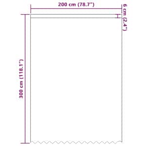 Čipkový Závěs se záclonami Bílá 300 x 200 cm Polyester - obrázek 8