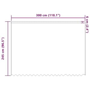 Čipkový Závěs se záclonami Květinový Bílá 245x300cm Polyester - obrázek 8
