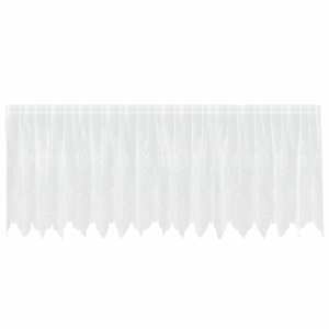 Čipkový Závěs se záclonami Bílá 100 x 400 cm Polyester - obrázek 2