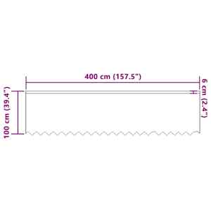 Čipkový Závěs se záclonami Bílá 100 x 400 cm Polyester - obrázek 8