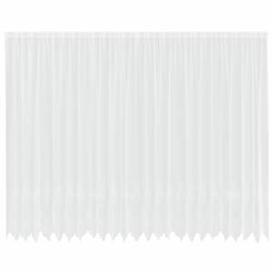 Čipkový Závěs se záclonami Bílá 300 x 600 cm Polyester - obrázek 2