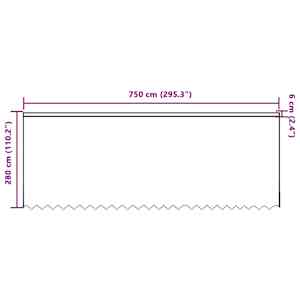 Čipkový Závěs se záclonami Bílá 280 x 750 cm Polyester - obrázek 8