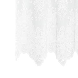 Čipkový Závěs se záclonami Květinový Bílá 100x900cm Polyester - obrázek 5