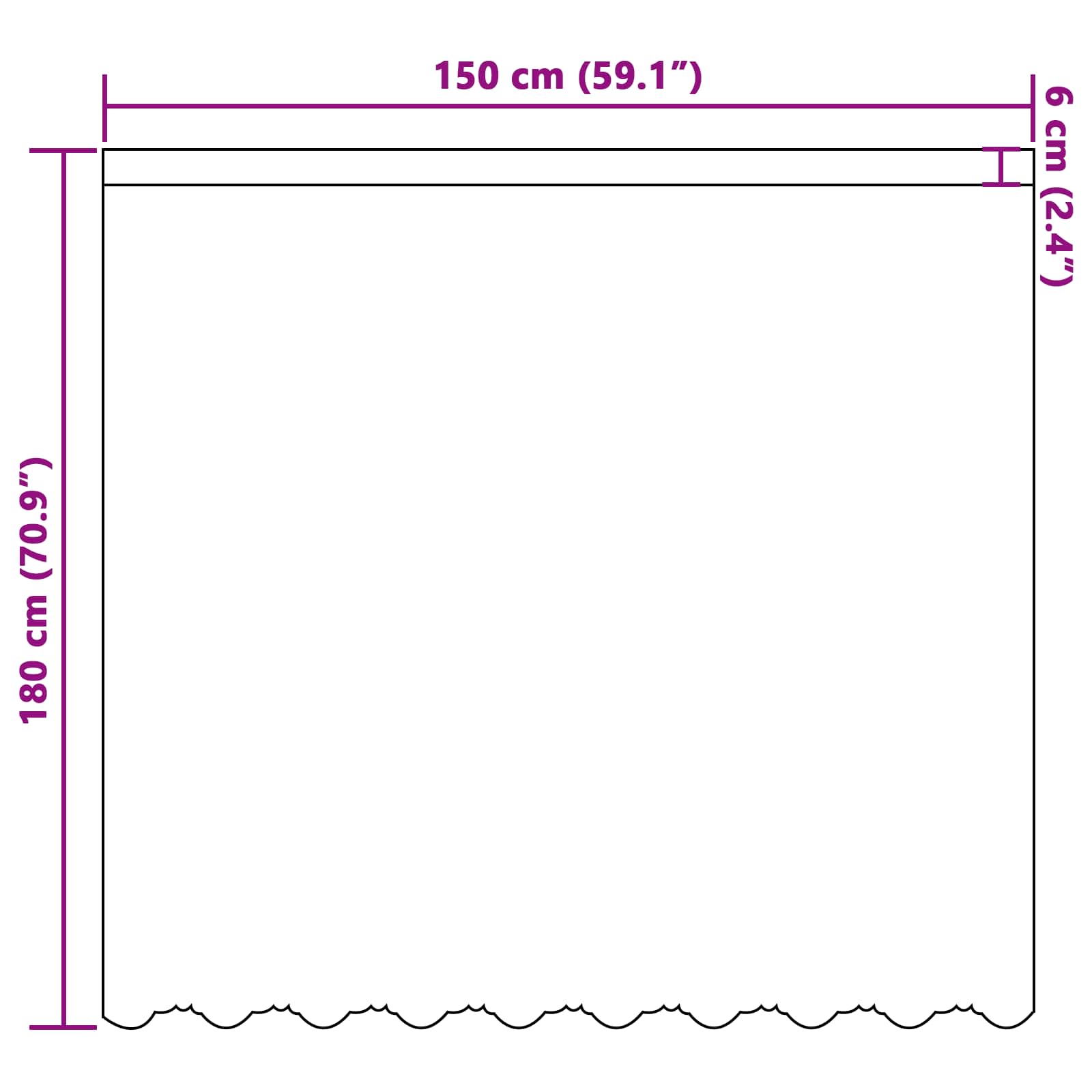 Kantgordijn met gordijnen Bloemen Wit 180 x 150 cm Polyester image 8