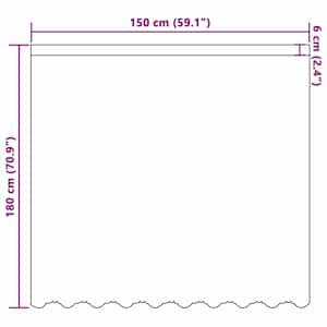 Čipkový Závěs se záclonami Bílá 180 x 150 cm Polyester - obrázek 8