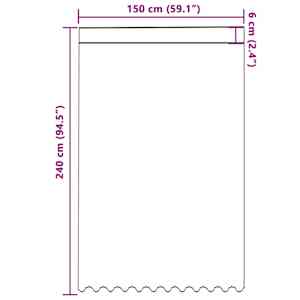 Čipkový Závěs se záclonami Bílá 240 x 150 cm Polyester - obrázek 8
