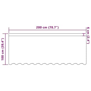Čipkový Závěs se záclonami Bílá 100 x 200 cm Polyester - obrázek 8