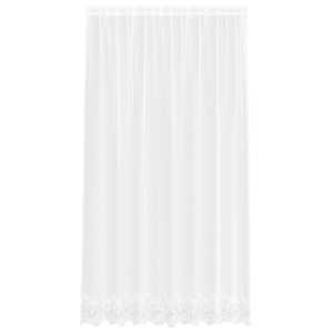 Čipkový Závěs se záclonami Bílá 200 x 200 cm Polyester - obrázek 2