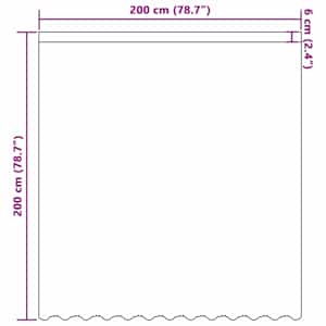 Čipkový Závěs se záclonami Bílá 200 x 200 cm Polyester - obrázek 8