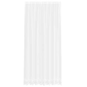 Čipkový Závěs se záclonami Bílá 280 x 200 cm Polyester - obrázek 2