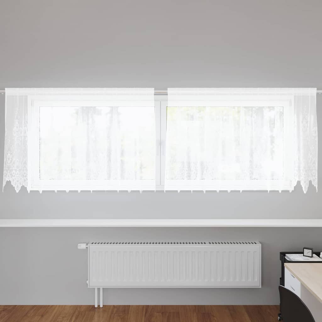 Gordijnen met gordijnen Wit 300 x 120 cm Polyester