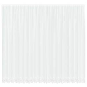 Čipkový Závěs se záclonami Bílá 300 x 500 cm Polyester - obrázek 2