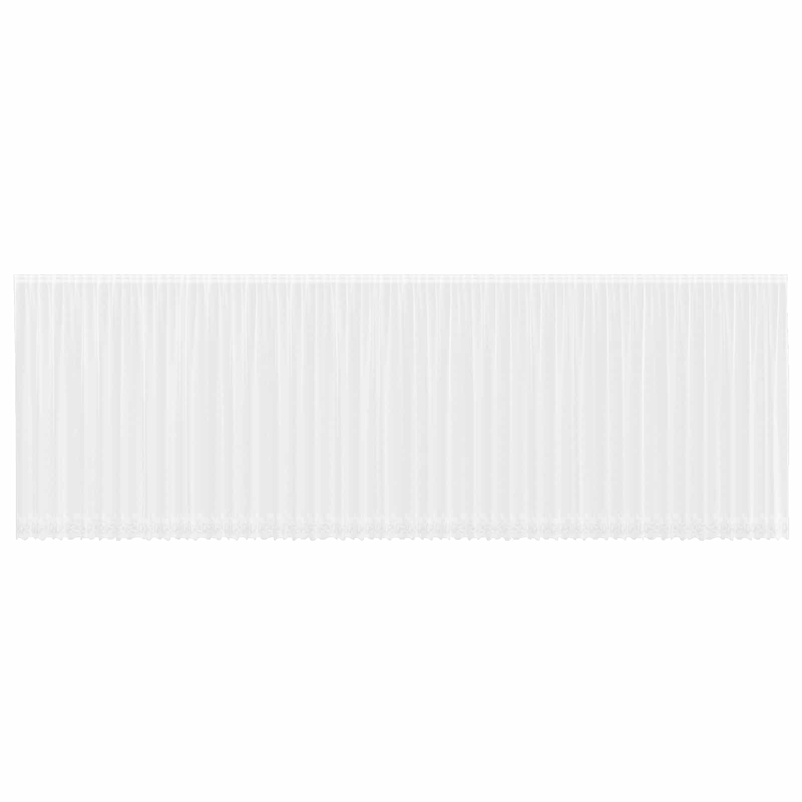 vidaXL Čipková záclona Biela 220 x 1200 cm Polyester