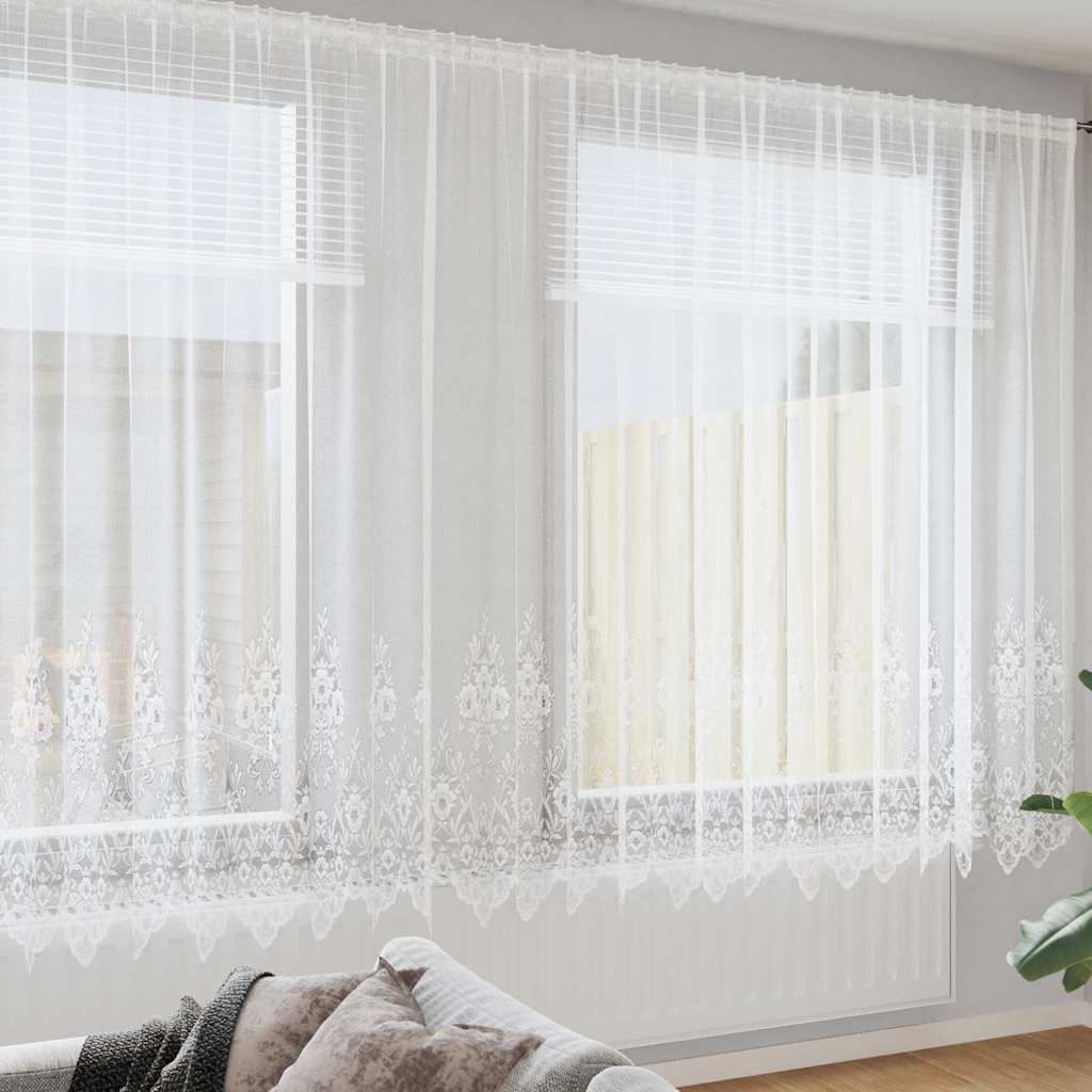 Gordijnen met gordijnen Wit 1200 x 240 cm Polyester