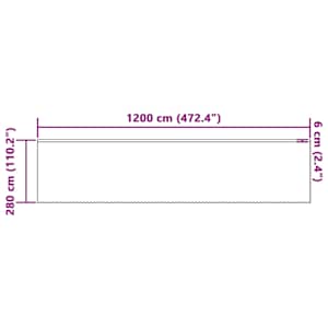 Čipkový Závěs se záclonami Bílá 1200 x 280 cm Polyester - obrázek 8