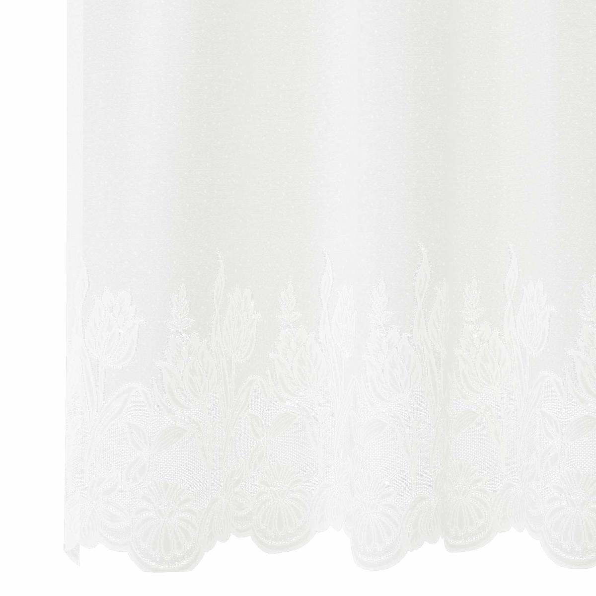 Lace Gardin Hvid Polyester - Billede 5