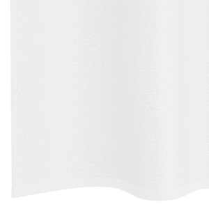 Voile Záclona se záclonami 2 pcs Bílá 140 x 140 cm Polyester - obrázek 6