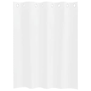 Voile Záclona se záclonami 2 pcs Bílá 140 x 140 cm Polyester - obrázek 4
