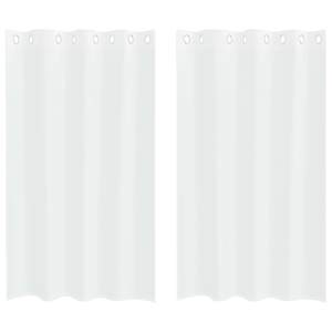 vidaXL Voile Kardin 2 tk Valge 175 x 140 cm Pol&uuml;ester