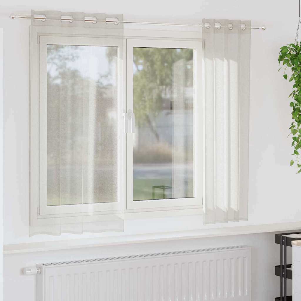 Kardinaid kardinatega 2 pcs Kreemjas 140 x 175 cm Polüester