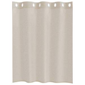 Voile Záclona se záclonami 2 pcs Písková 140 x 140 cm Polyester - obrázek 4