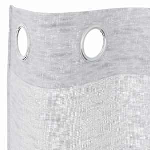 Voile Záclona 2 pcs Světle šedá 140 x 140 cm Polyester - obrázek 5