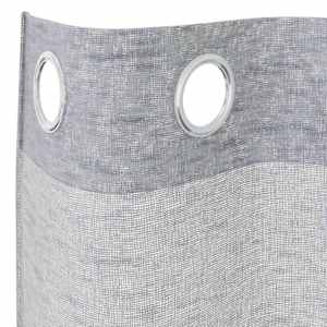 Voile Záclona 2 pcs Tmavě šedá 140 x 140 cm Polyester - obrázek 5