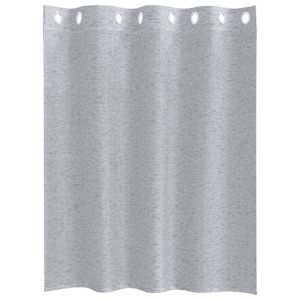 Voile Záclona 2 pcs Tmavě šedá 140 x 140 cm Polyester - obrázek 4