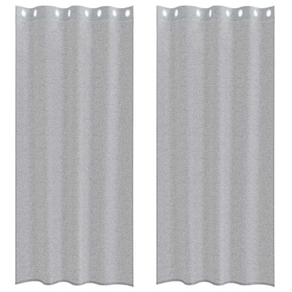 vidaXL Voile Kardin 2 tk Tumehall 260 x 140 cm Pol&uuml;ester