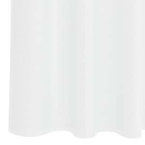 Voile Záclona se záclonami 2 pcs Bílá 140 x 140 cm Polyester - obrázek 6