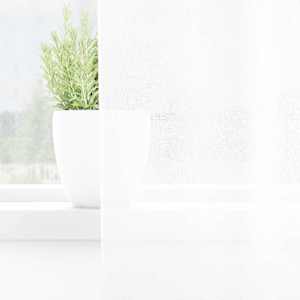 Voile Záclona se záclonami 2 pcs Bílá 140 x 140 cm Polyester - obrázek 3