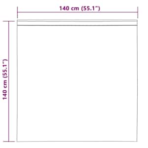 Voile Záclona se záclonami 2 pcs Bílá 140 x 140 cm Polyester - obrázek 9