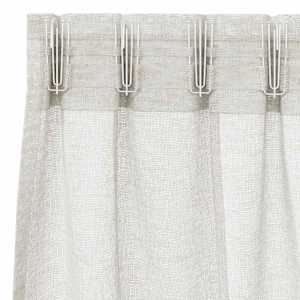 Voile Záclona se záclonami 2 pcs Krémová 260 x 140 cm Polyester - obrázek 5