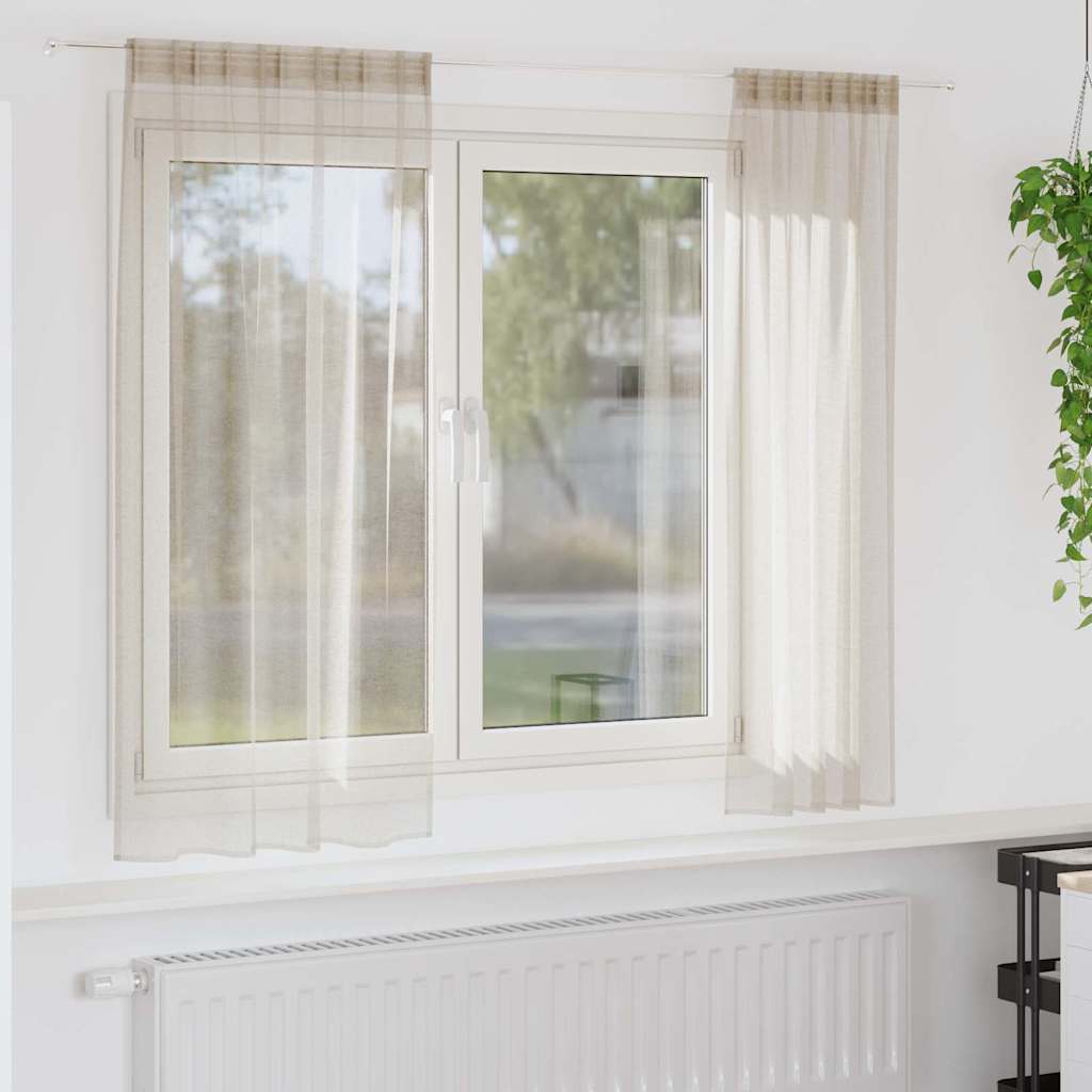 Kardinaid kardinatega 2 pcs Liiv 140 x 175 cm Polüester